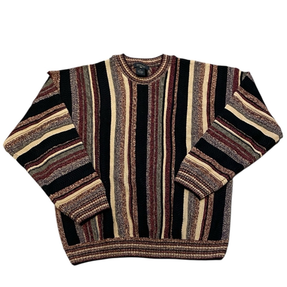 Vintage 90’s ‎ Protege Coogi Style Multicolor Men's Knit Sweater